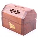 Räucherkegelhalter mini Elefant Sheesham Holz